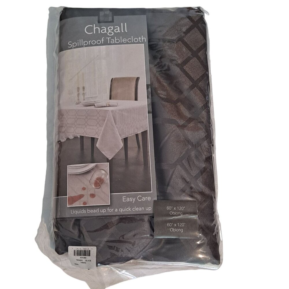 Oblong Tablecloth Fabric Repels Stains Spillproof Rectangle 60" x 120" Chagall